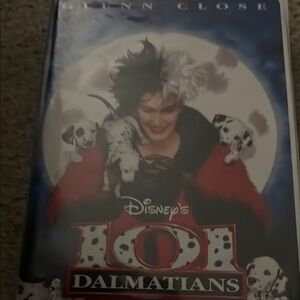 Disney 101 Dalmatians VHS with Red and Black Cover